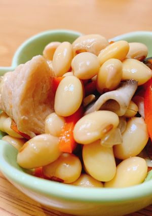 活力鍋で簡単！ふっくら柔らか大豆煮-レシピのメイン写真