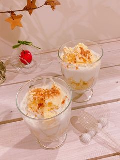 ホットケーキパフェ-レシピのメイン写真