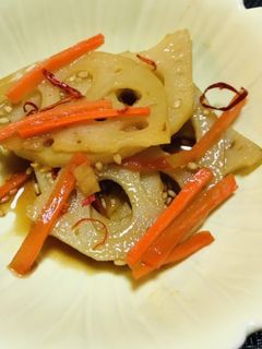 シャキシャキ蓮根の金平-レシピのメイン写真