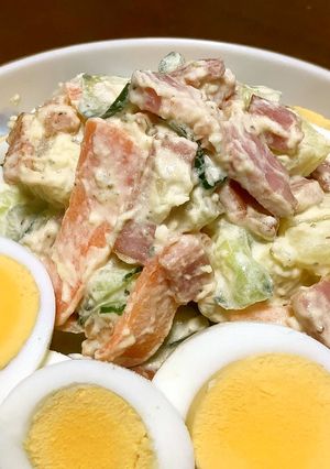 ゴロっとジャガイモとベーコンのサラダ♪-レシピのメイン写真