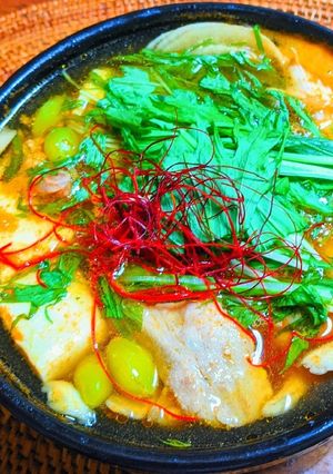 豆富と水菜のチゲ-レシピのメイン写真