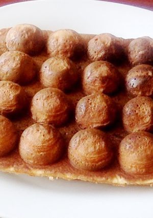 たこ焼き器とHMで作る簡単エッグワッフル-レシピのメイン写真