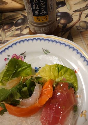 お刺身サラダ巻き-レシピのメイン写真