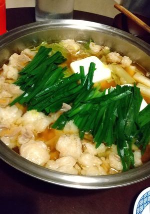 鍋の素なしで絶品もつ鍋（醤油味）-レシピのメイン写真