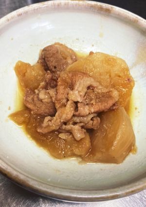 カブと豚肉の煮物-レシピのメイン写真