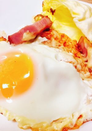 包丁無し！リッチ&ズボラなチーズ目玉焼き-レシピのメイン写真