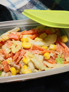 お弁当に簡単☆彩り野菜のツナマヨ醤油和え-レシピのメイン写真