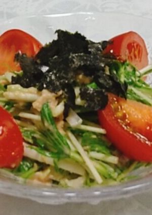 【バランス】鮭と水菜のポン酢マヨ和え-レシピのメイン写真