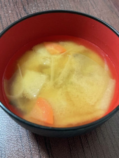 時短で簡単!麺つゆ味噌汁-レシピのメイン写真
