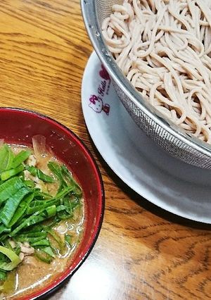 ルーなし!カレー南蛮つけそば-レシピのメイン写真
