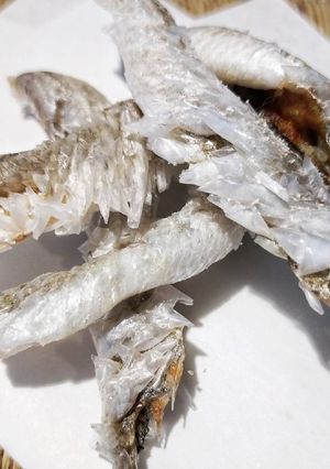 【簡単】レンジで絶品魚の皮せんべい-レシピのメイン写真