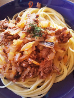 簡単ミートソースパスタ-レシピのメイン写真