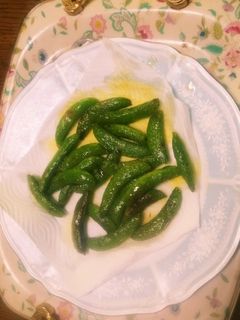 スナップエンドウ豆を素揚げに!-レシピのメイン写真