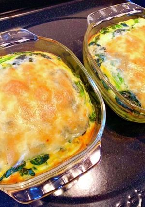 ほうれん草とチーズのスパニッシュオムレツ-レシピのメイン写真