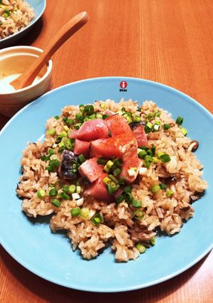 ♡きのこライス♡鰹のたたきを乗せて♡-レシピのメイン写真