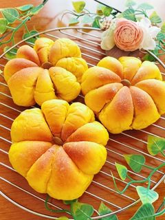 ☆★かぼちゃパン☆★胡桃シナモン入り♡-レシピのメイン写真