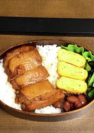 自分弁当・照り焼き丼③-レシピのメイン写真