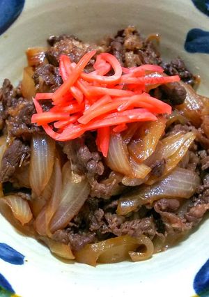 牛丼◎りんごジュースと赤ワインで旨味向上-レシピのメイン写真
