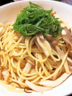 キノコと塩昆布の和風パスタ-レシピのメイン写真