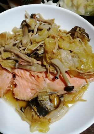 クッキングシートで鮭の包み焼き-レシピのメイン写真