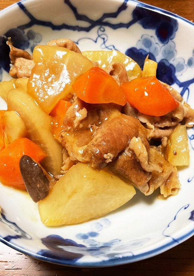 大根と豚肉の炒め旨煮-レシピのメイン写真