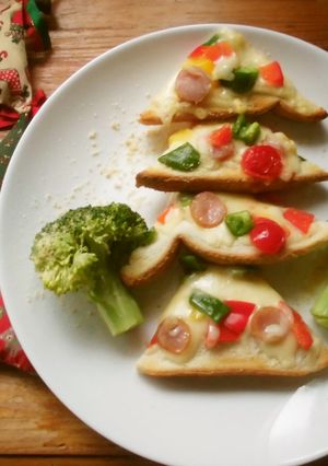 クリスマス♪ピザトースト-レシピのメイン写真