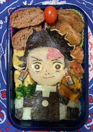 鬼滅の刃 炭治郎キャラ弁-レシピのメイン写真