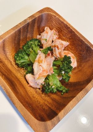チキンとブロッコリーの梅鰹和え-レシピのメイン写真