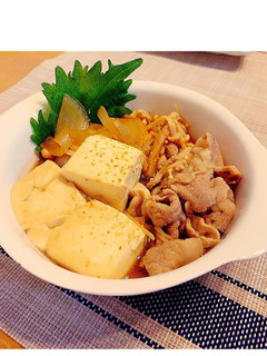すき焼き風〜*お手軽肉豆腐*〜-レシピのメイン写真