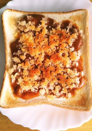 カレートースト○カレーパン風、おいしい!-レシピのメイン写真