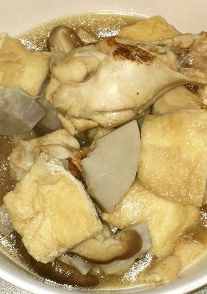 手羽元と京芋と椎茸の煮物-レシピのメイン写真