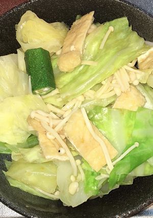 油揚げとキャベツのおろしポン酢サラダ-レシピのメイン写真