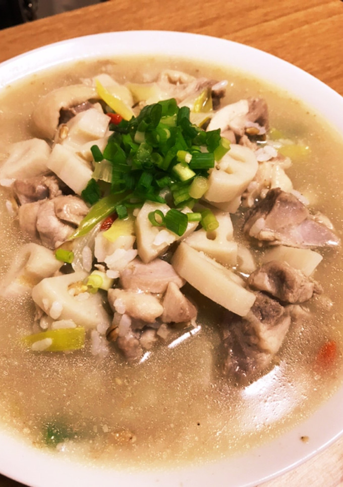 蓮根と鶏モモの腸活スープ-レシピのメイン写真