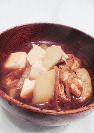 菊芋と豆腐の味噌汁-レシピのメイン写真