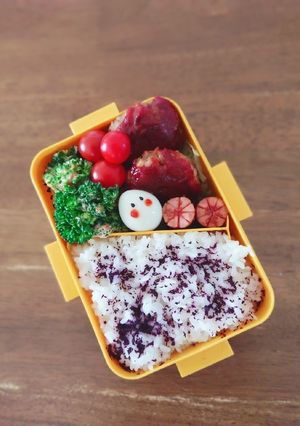 ハンバーグ&ブロッコリーの明太マヨ弁当♪-レシピのメイン写真