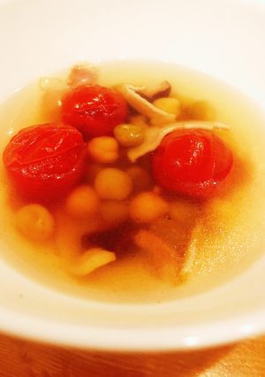 お豆とトマトのスープ-レシピのメイン写真