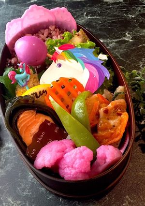 作り置きおかずでユニコーン弁当　詰め方-レシピのメイン写真