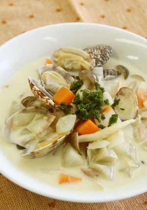 根菜たっぷり和風クラムチャウダー-レシピのメイン写真