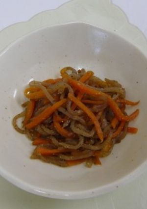 人参と糸こんの金平　(透析食)-レシピのメイン写真
