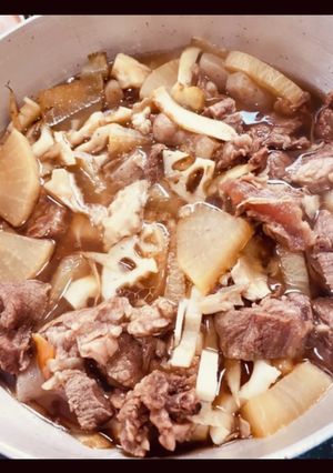 圧力鍋☆簡単☆根菜たっぷり牛すじ煮込み-レシピのメイン写真