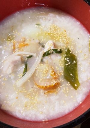 残りご飯でサムゲタン風お粥 おひとり様用-レシピのメイン写真