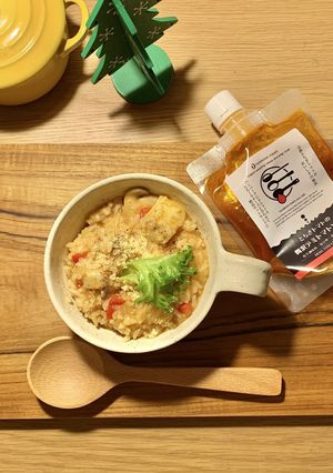 ぽかぽか！とちぎトマトの贅沢リゾット-レシピのメイン写真
