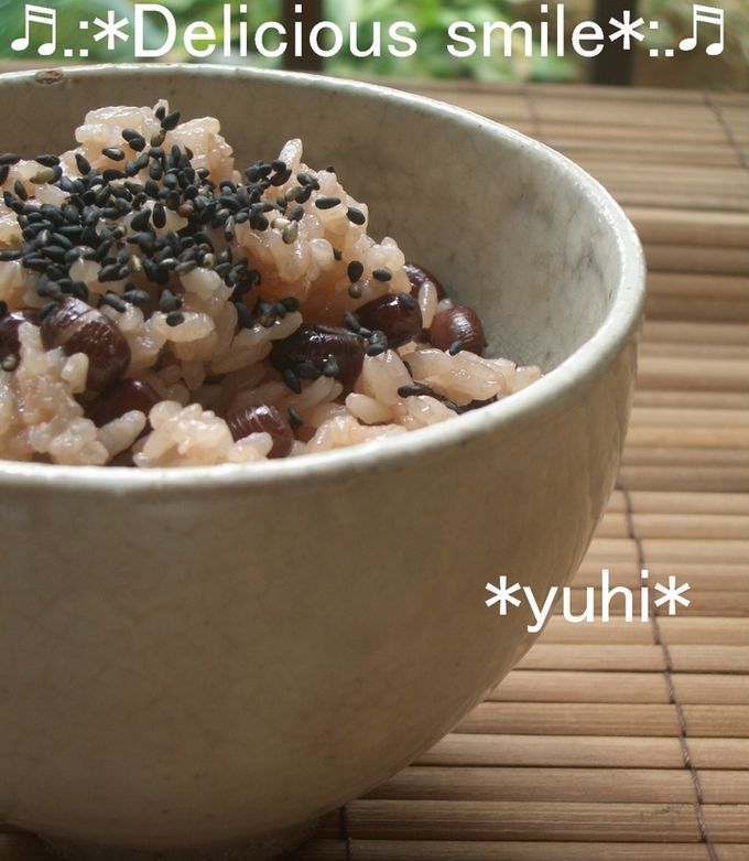 ☆お祝いじゃなくても、赤い豆ご飯☆-レシピのメイン写真