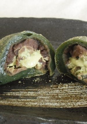 簡単！レンジで生クリ−ムよもぎ大福-レシピのメイン写真