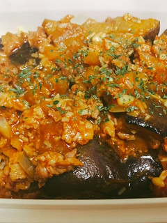 レンジde茄子とえのきのミートパスタ-レシピのメイン写真