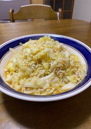 キャベツとひき肉のスイートチリソース炒め-レシピのメイン写真
