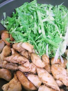 鶏のささみとレタスの甘辛煮-レシピのメイン写真