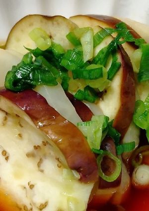 レンジで簡単!ナスと大根の挟み蒸し-レシピのメイン写真
