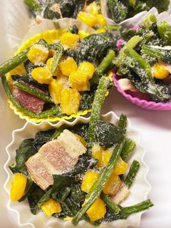 お弁当おかずほうれん草ソテー-レシピのメイン写真