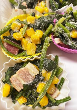 お弁当おかずほうれん草ソテー-レシピのメイン写真